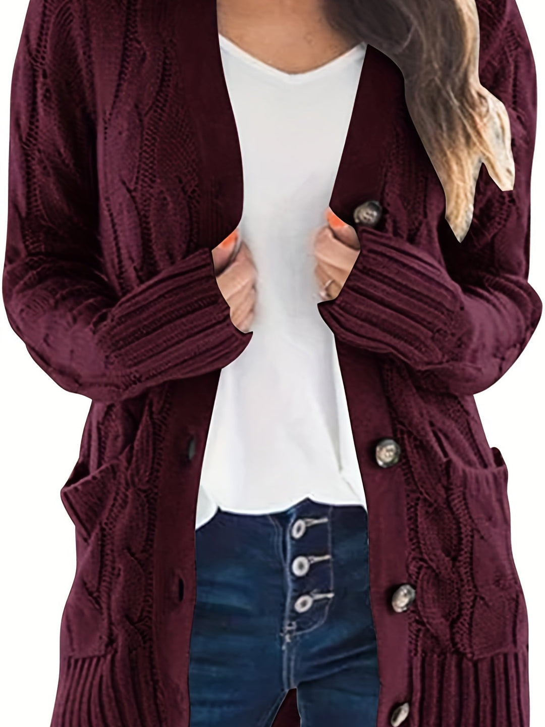 Seravelle - Gilet in maglia morbido al tatto