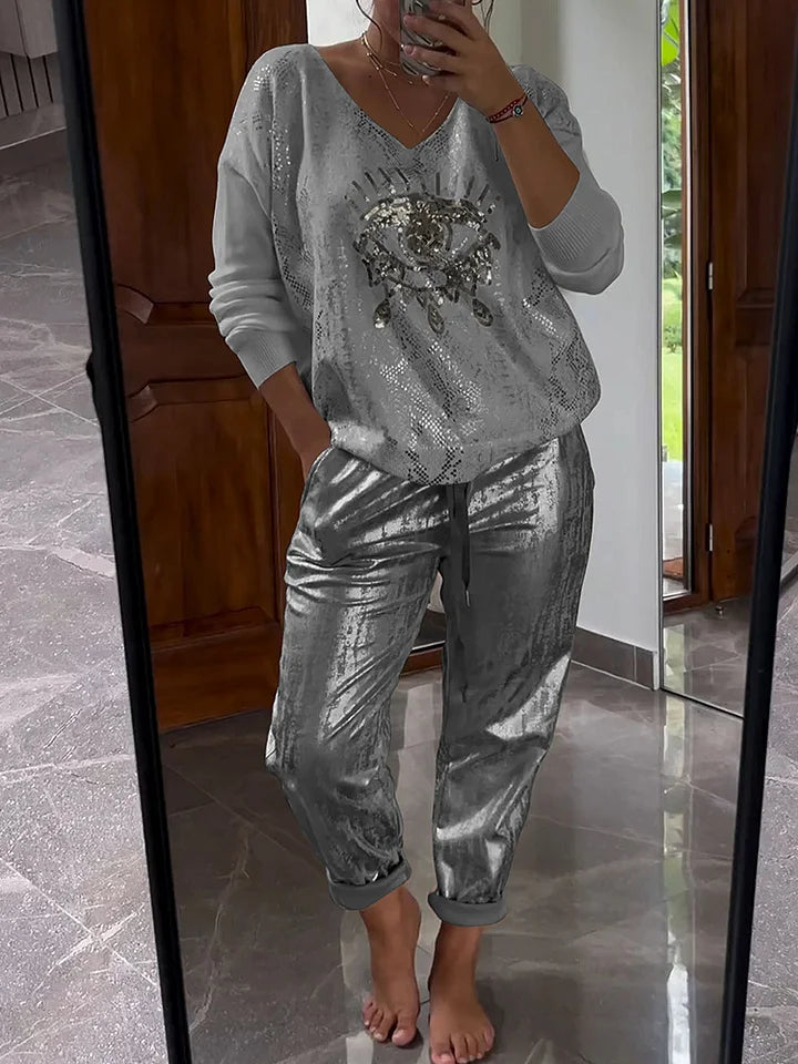 Noravelle - Completo loungewear due pezzi morbido al tatto