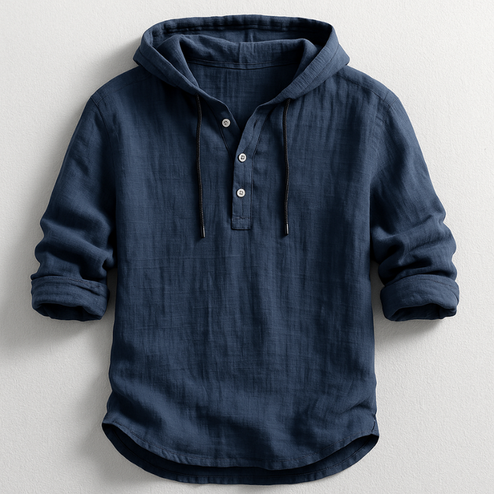 Tavrell - Camicia con cappuccio in lino pregiato