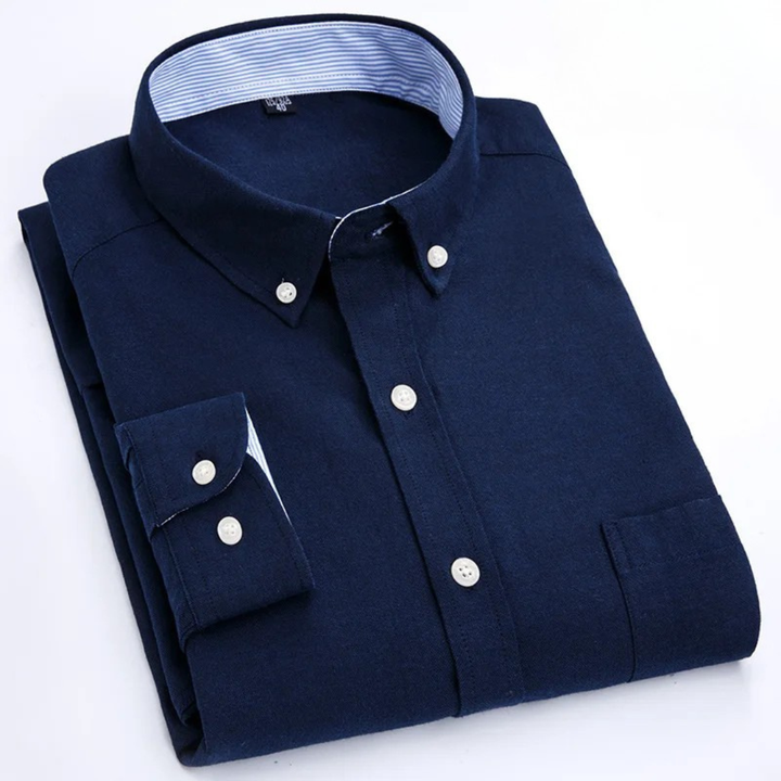 Edison - Camicia button-down a maniche lunghe di pregio
