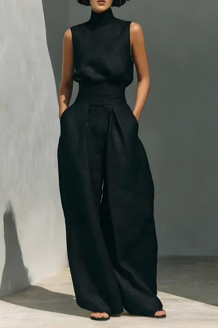 Nerina - Jumpsuit senza maniche a gamba larga