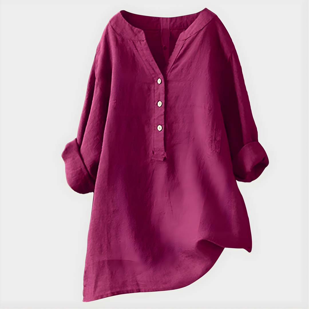 Fenella - Blusa tunica con bottoni
