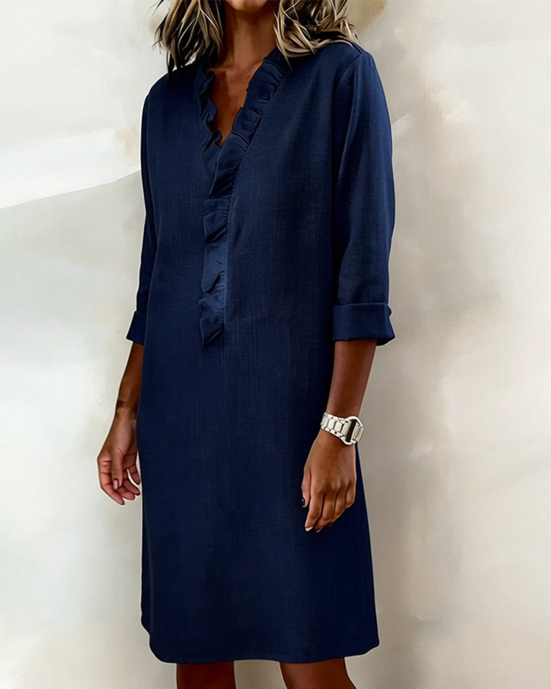 Dorelle - Abito a righe in lino