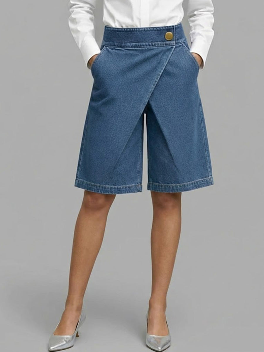 Berenice - Pantaloni culotte in denim