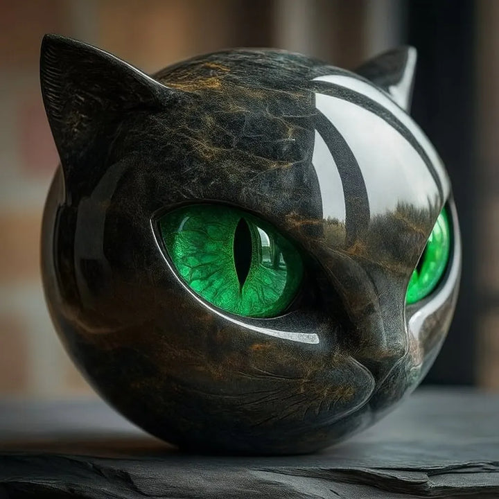 Bellanora - Ornamento scultoreo a forma di testa di gatto