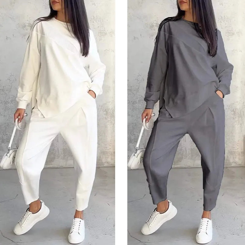 Eulavie - Completo loungewear oversize effetto soft touch