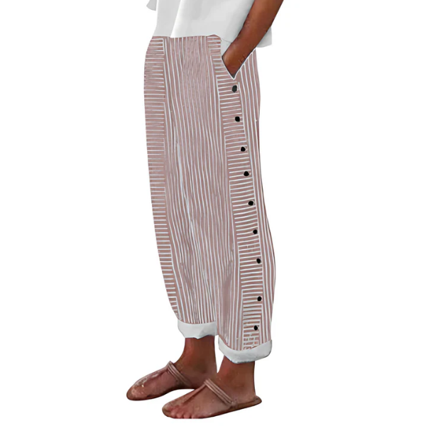 Yareli - Pantaloni antivento a righe
