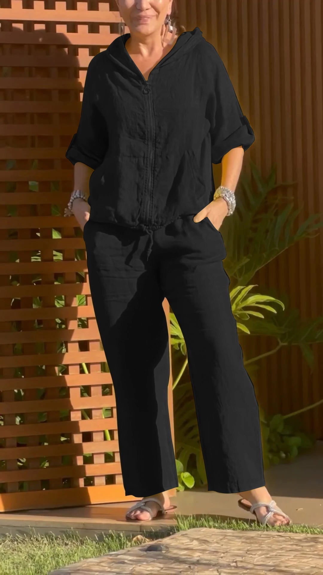 Florina - Coordinato con felpa con zip e pantaloni