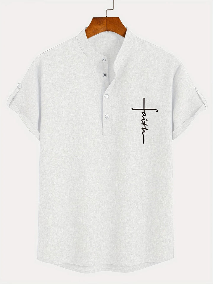 Harlan - Camicia testurizzata a collo alto