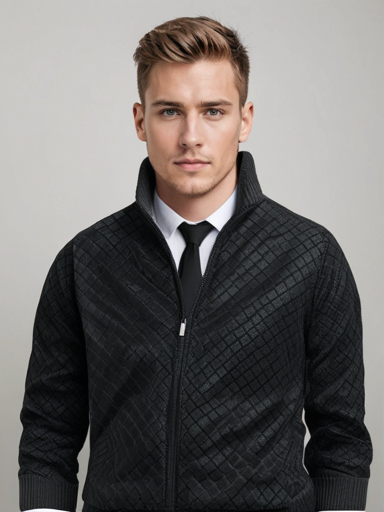 Zarellon - Maglione con zip casual ed elegante