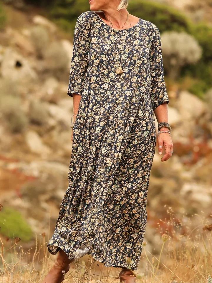 Griselda - Abito maxi plissé casual