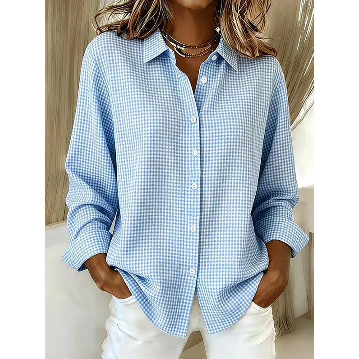 Illyssia - Blusa a bottoni in vichy classico