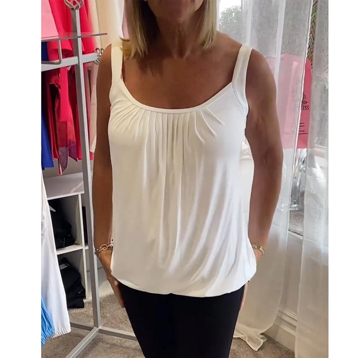 Corina - Canotta con scollo a U dal tocco morbido