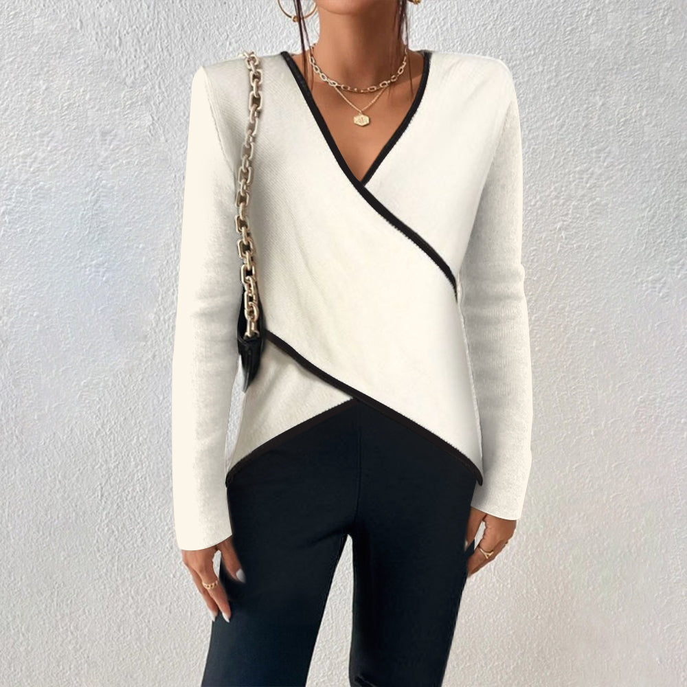 Arceline - Maglione con scollo a V dal tocco morbido