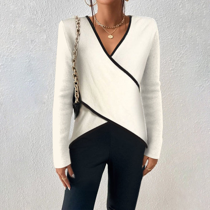 Arceline - Maglione con scollo a V dal tocco morbido