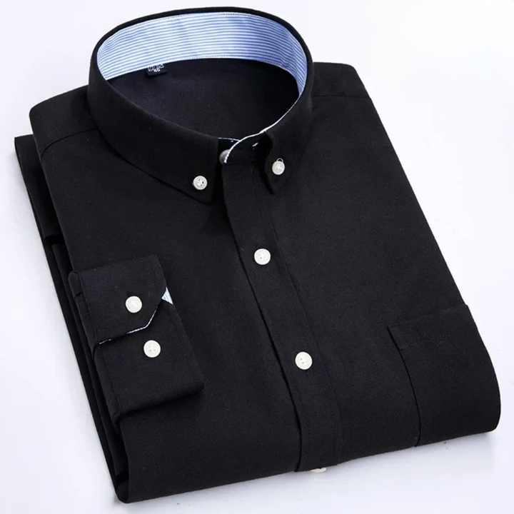 Edison - Camicia button-down a maniche lunghe di pregio