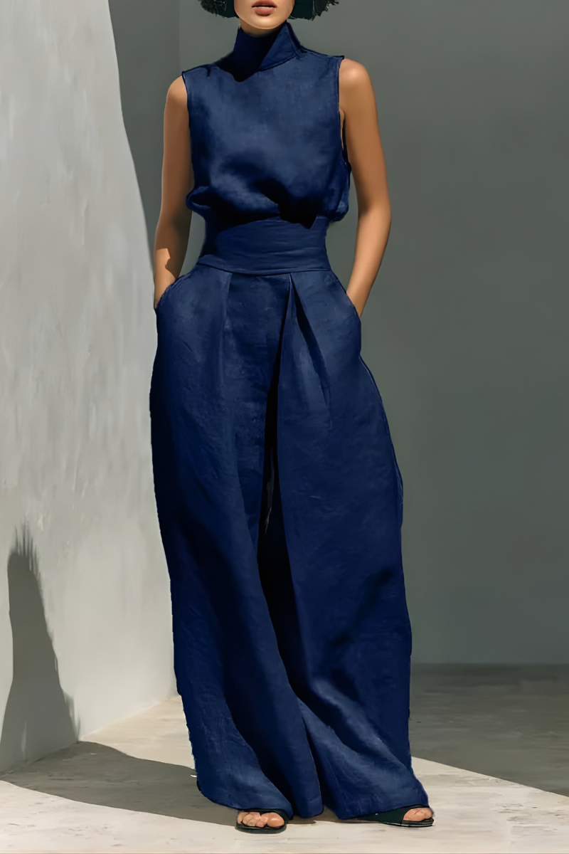 Nerina - Jumpsuit senza maniche a gamba larga