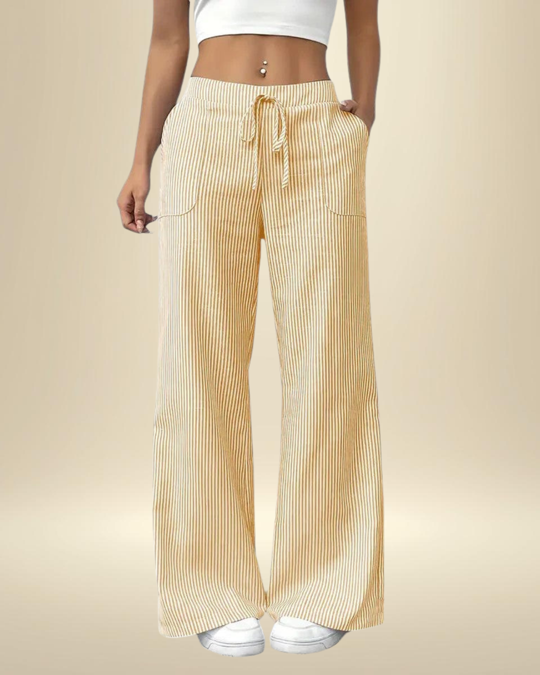 Mirayne - Pantaloni palazzo fluidi