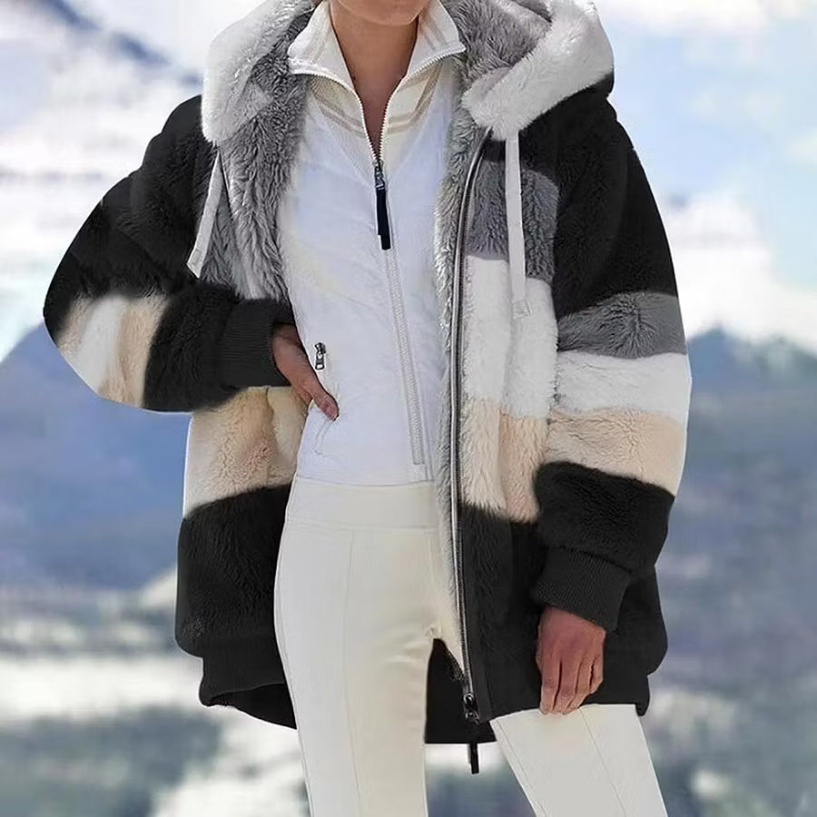 Ruelle - Cappotto teddy oversize in pile