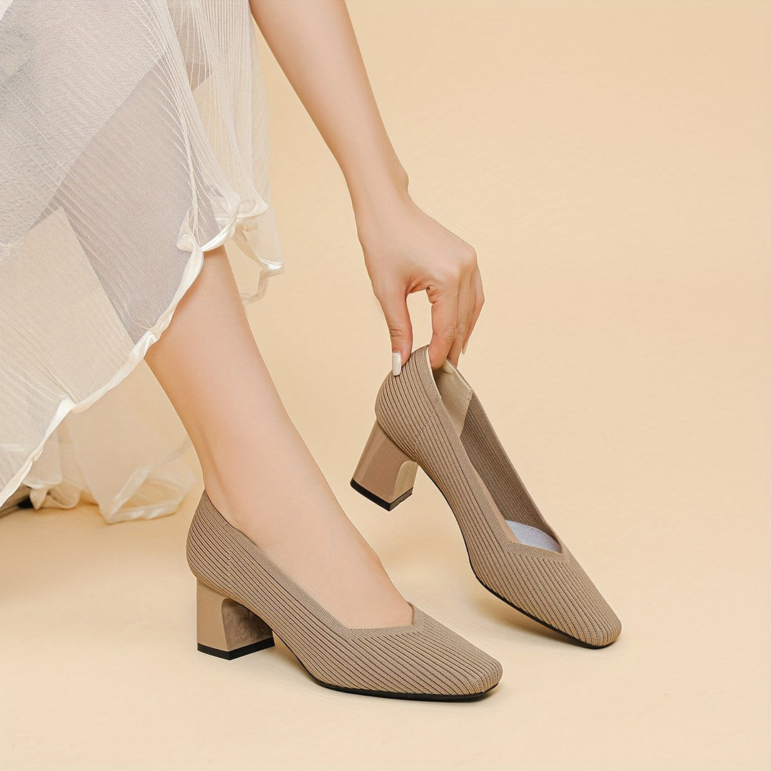Hetty - Scarpe da ballo con tacco quadrato