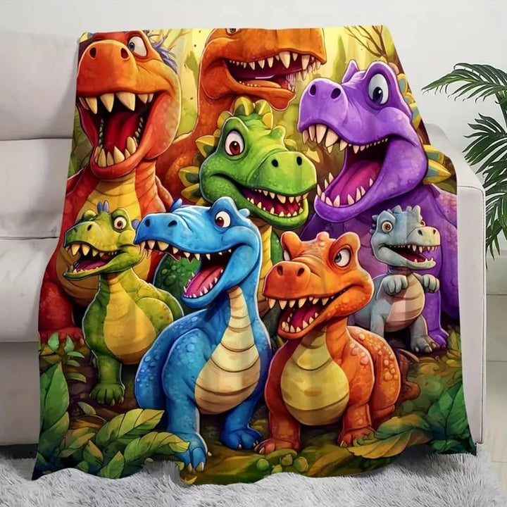 Avrianna - Coperta per Bambini a Tema Dinosauri