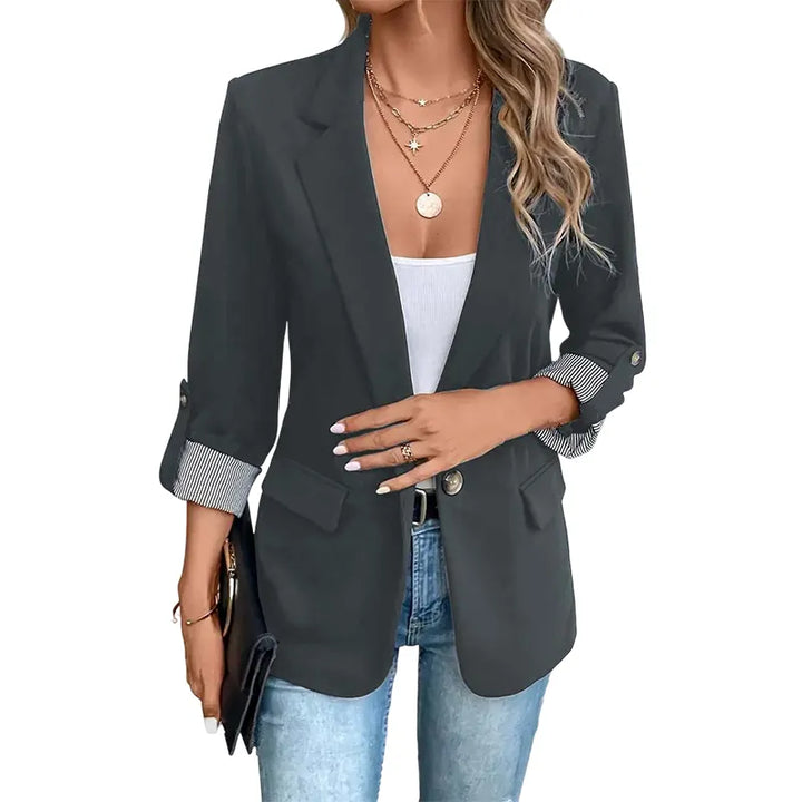 Celenya - Blazer classico con maniche risvoltate