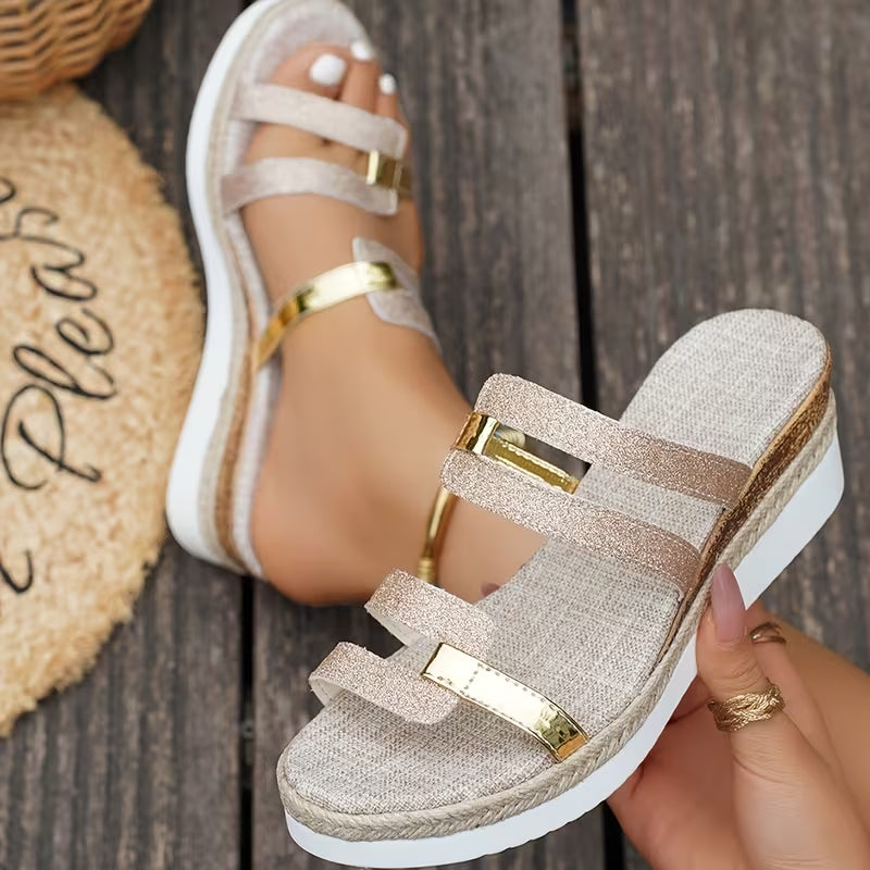 Lindsey - Sandali ortopedici con suola platform