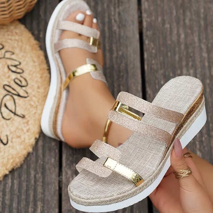 Lindsey - Sandali ortopedici con suola platform