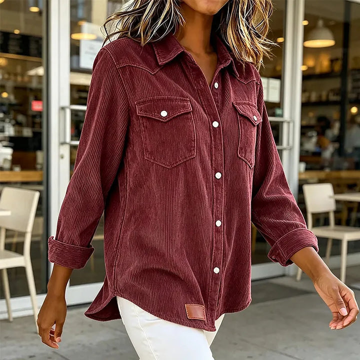 Loredana - Camicia a bottoni morbida al tatto