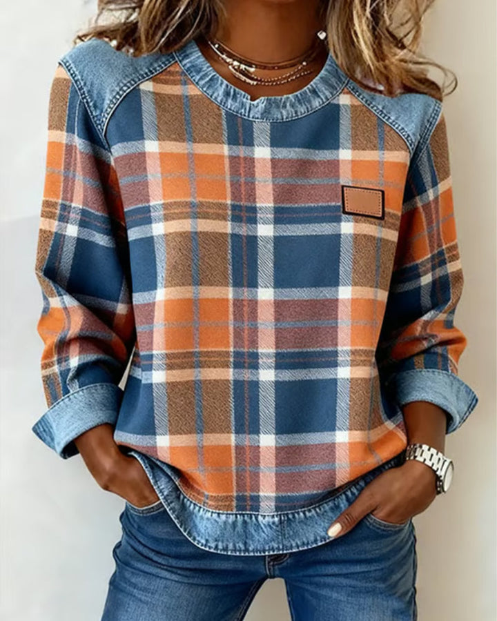 Adair - Felpa casual a righe con girocollo