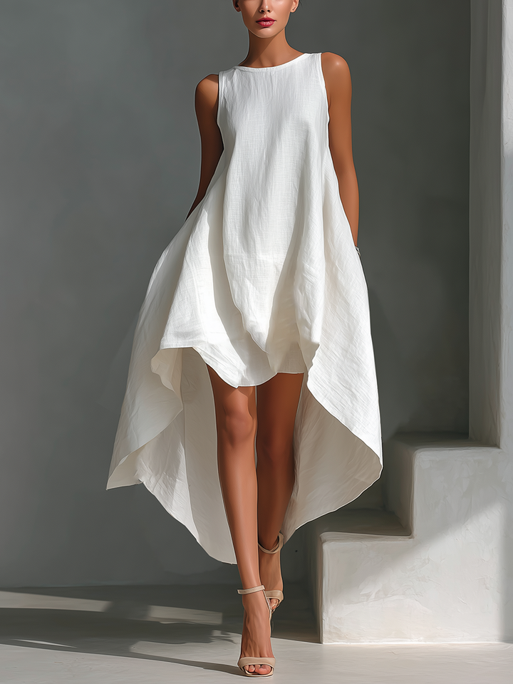 Elvina - Abito midi in lino leggero
