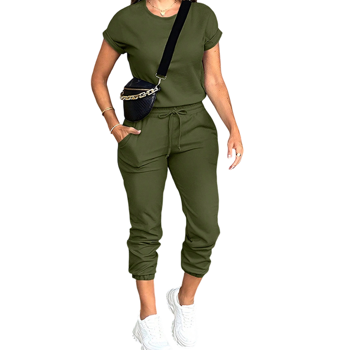 Tovelle - Coordinato con top casual e pantaloni jogger