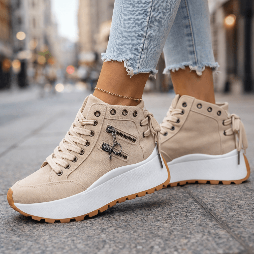 Wella - Sneakers imbottite a suola spessa