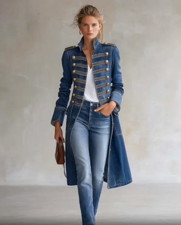 Carisanne - Cappotto militare a taglio lungo pesante