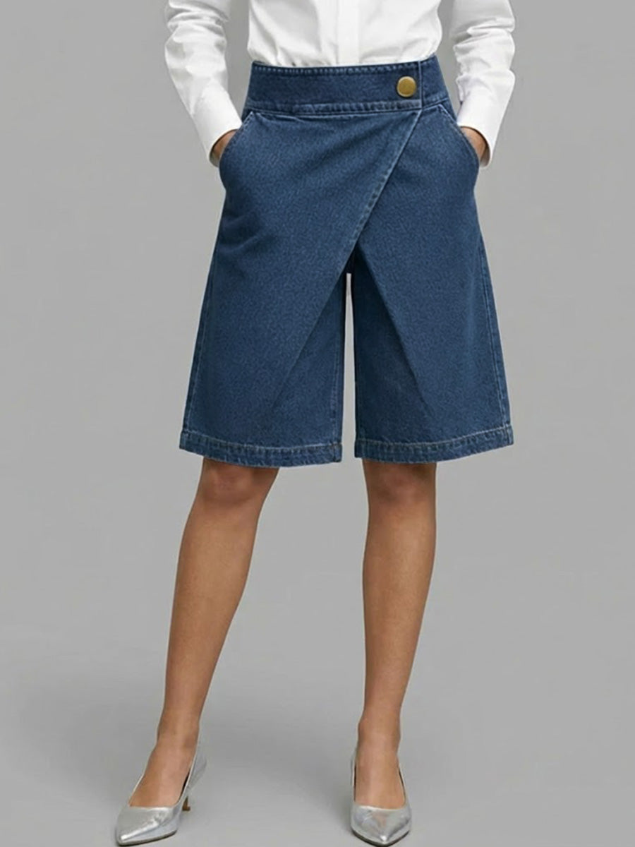Berenice - Pantaloni culotte in denim