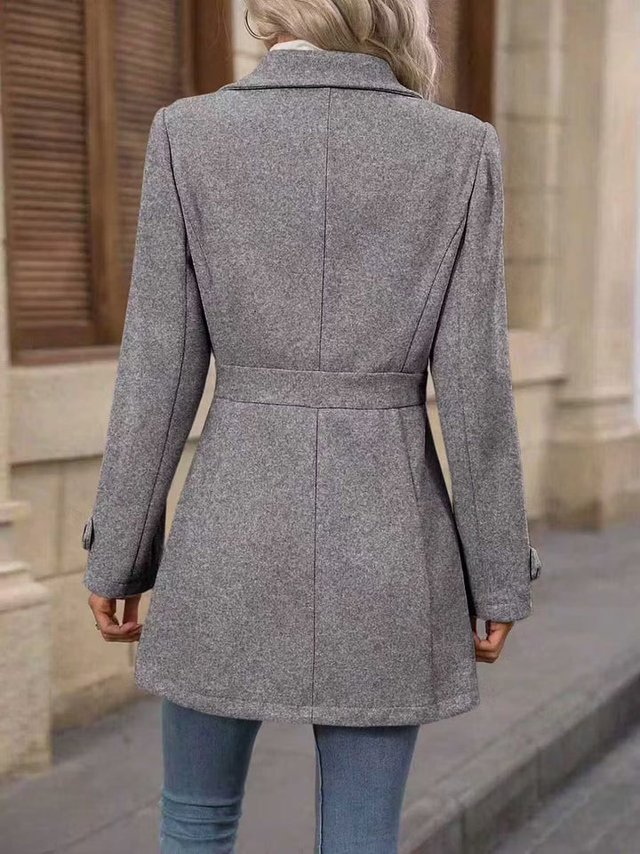 Bellona - Cappotto da città con cintura su misura