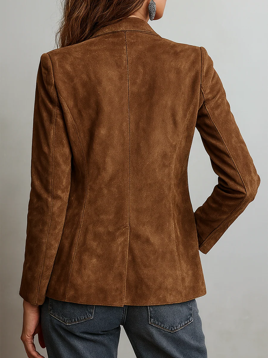 Mirevalle - Blazer su misura in camoscio vintage