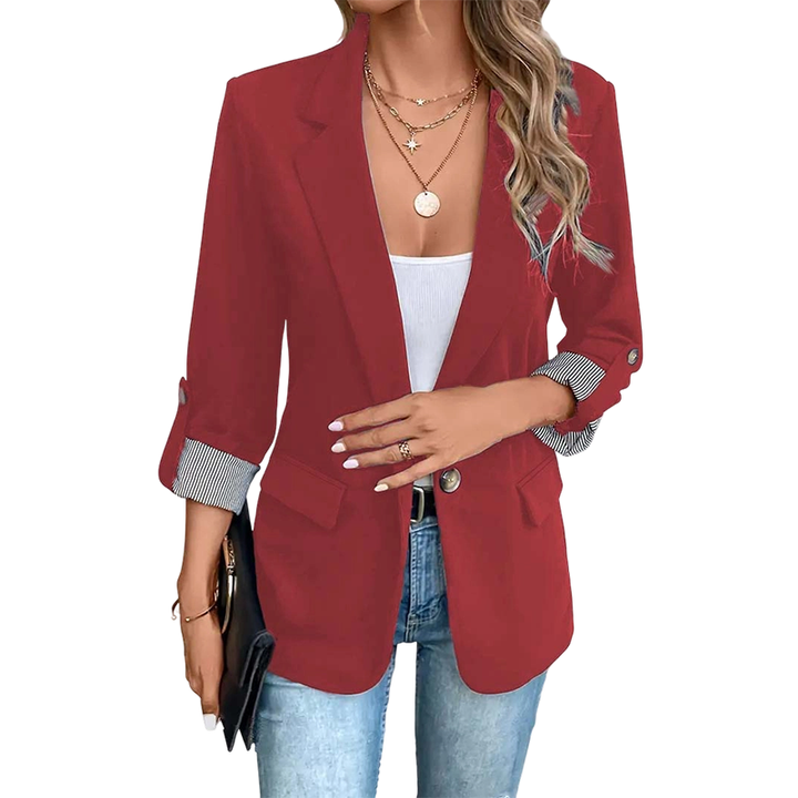 Celenya - Blazer classico con maniche risvoltate