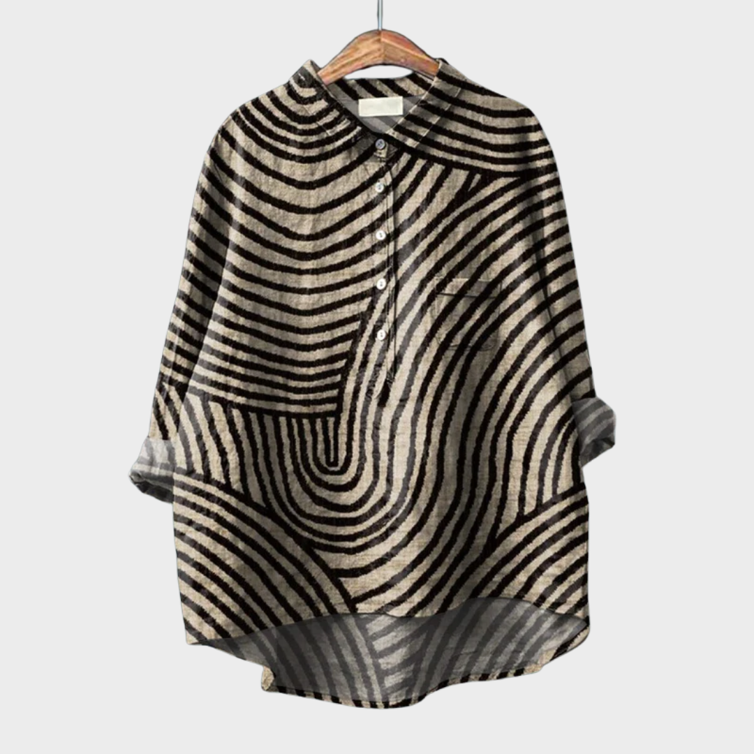 Primula - Blusa artigianale a maniche lunghe