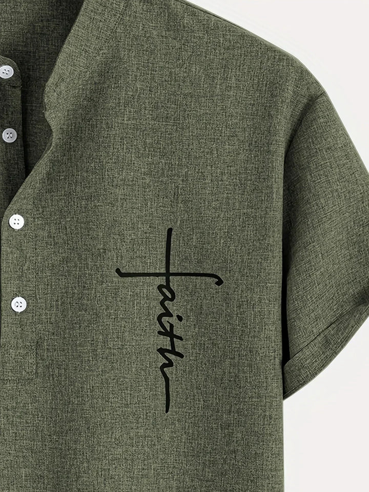 Harlan - Camicia testurizzata a collo alto