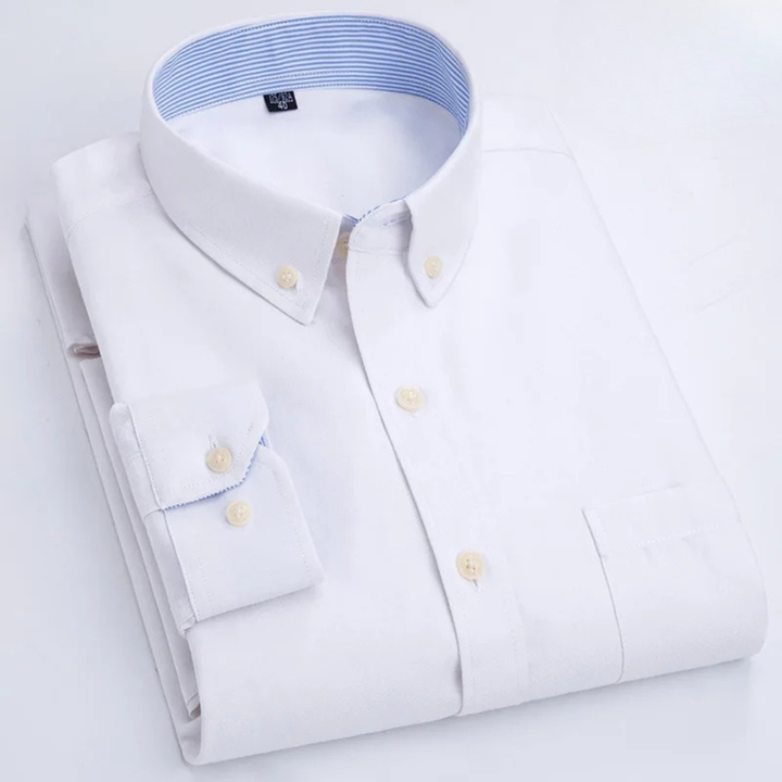 Edison - Camicia button-down a maniche lunghe di pregio