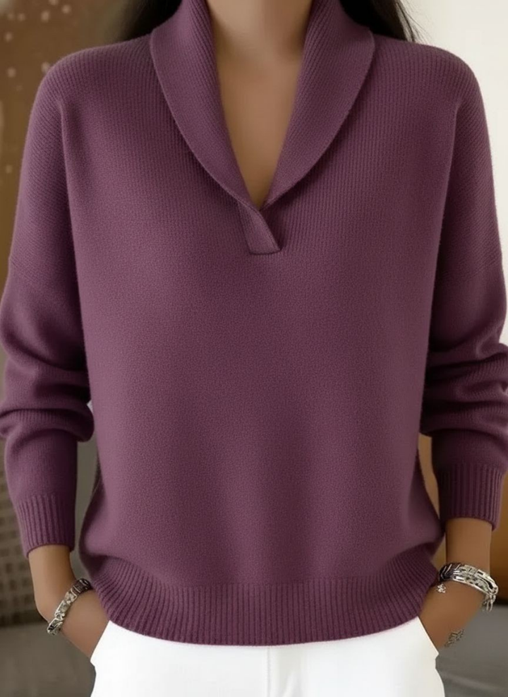Cybele - Maglione con scollo a V morbido al tatto