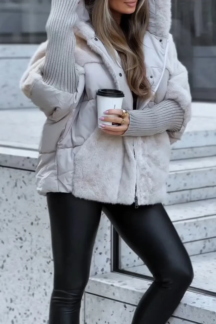 Audra - Giacca invernale con cappuccio imbottito