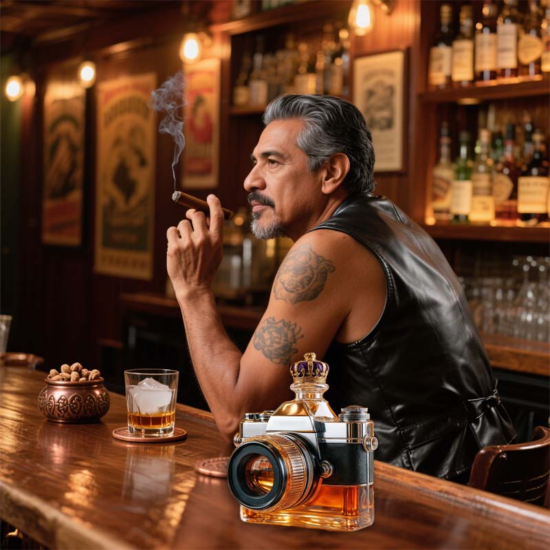 Arvenik - Decanter in Vetro a Forma di Macchina Fotografica