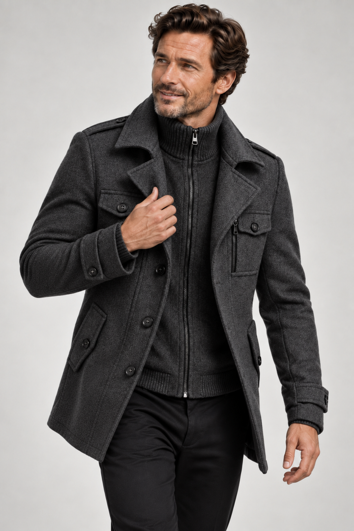 Ivan - Cappotto lungo doppiopetto
