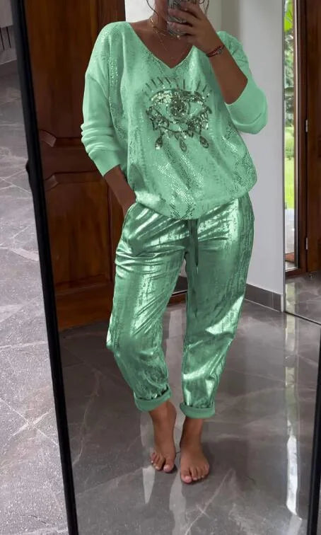 Noravelle - Completo loungewear due pezzi morbido al tatto