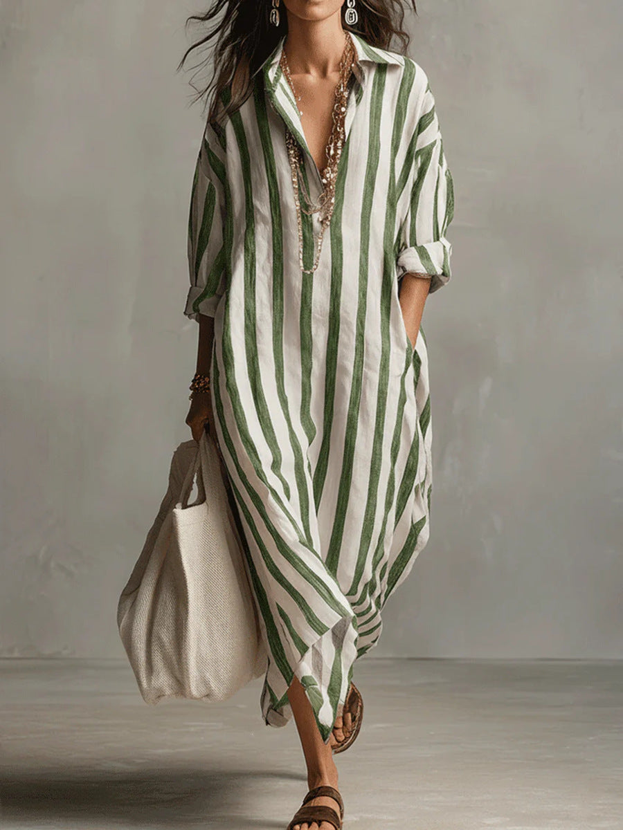 Xanthe - Abito lungo in lino leggero