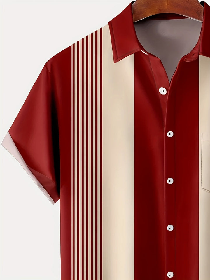 Morpeth - Camicia button-down a righe vintage