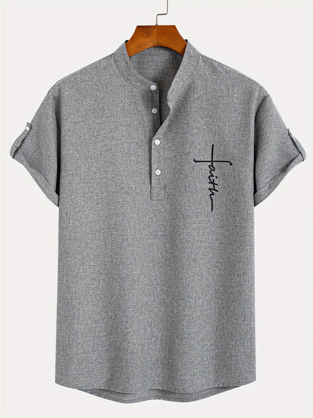 Harlan - Camicia testurizzata a collo alto