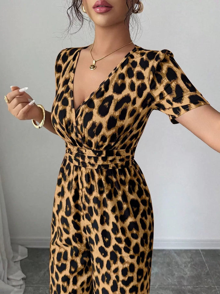 Eveliora - Tuta chic con stampa animalier